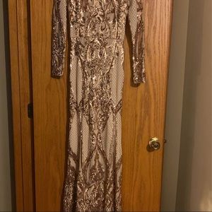 Betsy Adam Sequin Dress Size 4